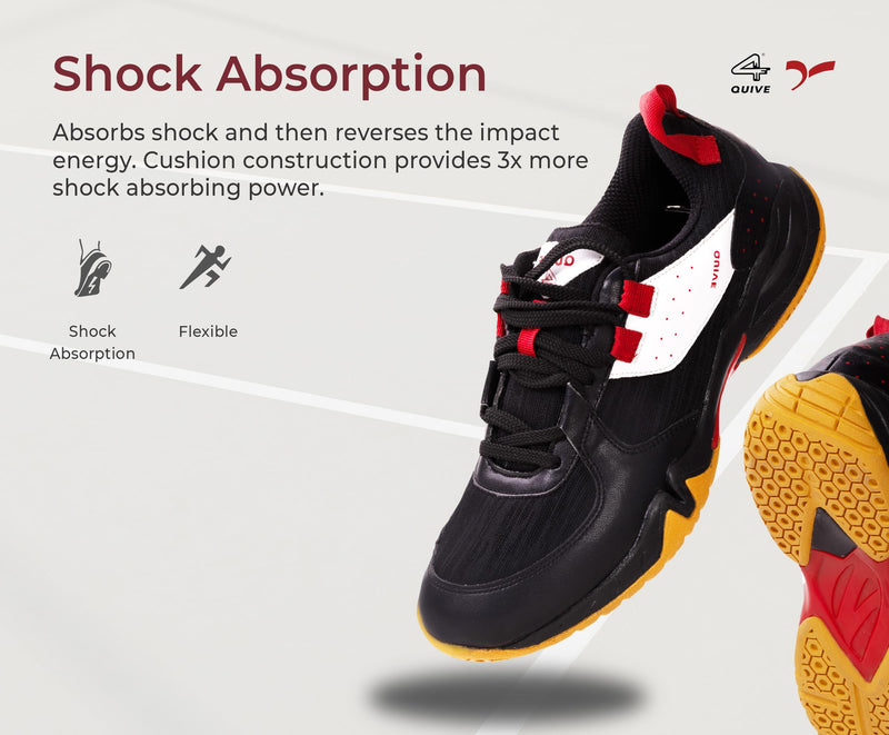 QUIVE Bounce Badminton, Tennis & Squash Court Shoes
