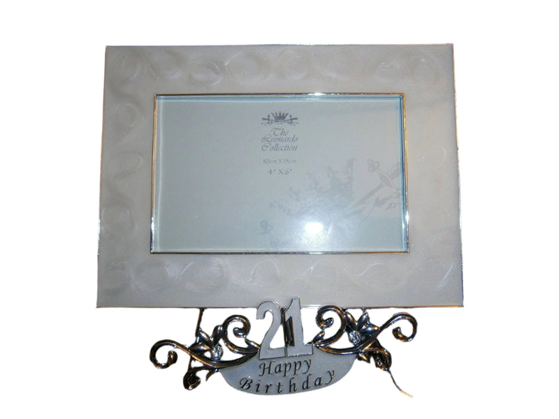 18 th happy birthday photo frame 4"x6"