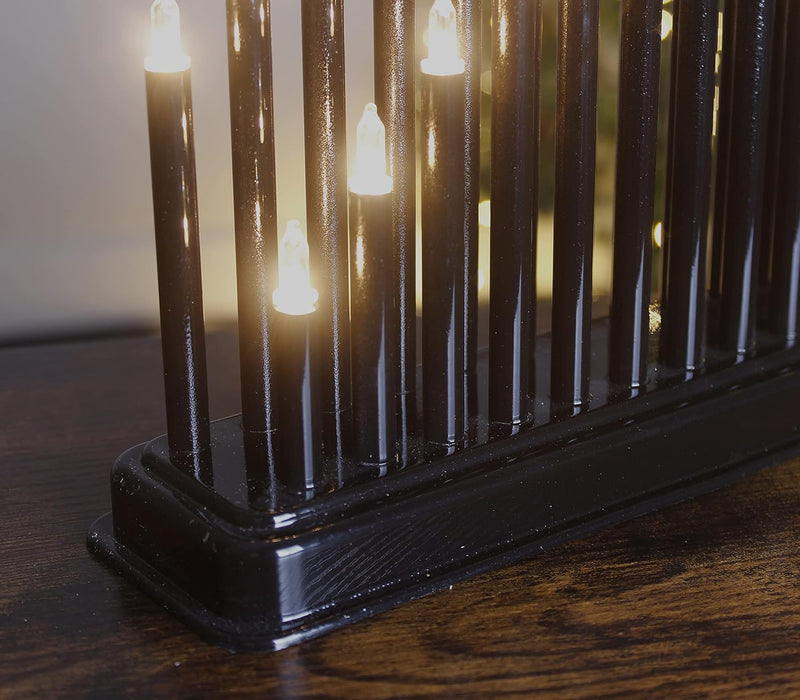 Black Christmas LED Candle Bridge