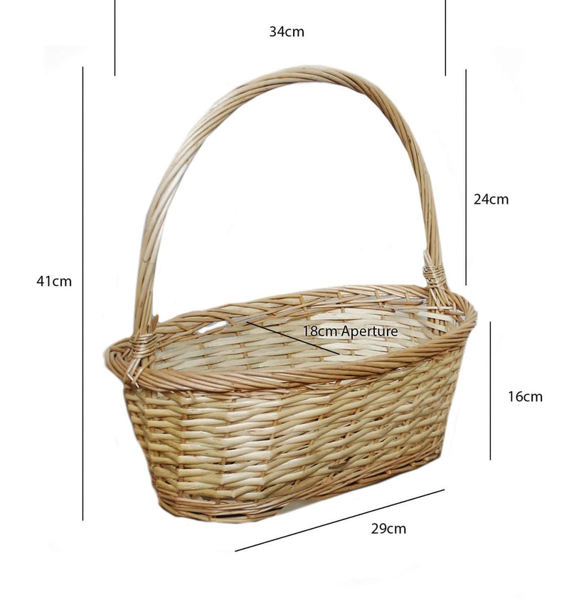 Quality Wicker Hamper Basket with Tall Handle - DIY Gift Kit