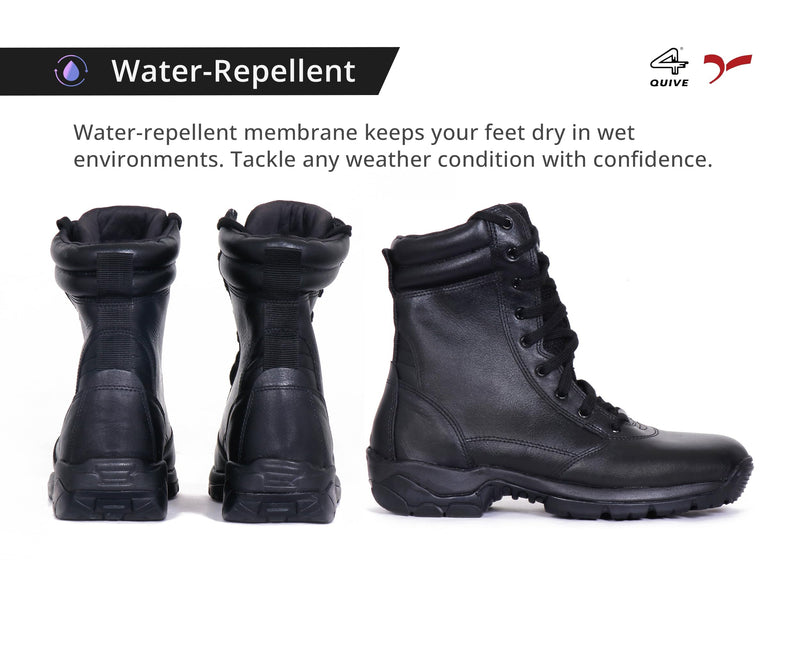 QUIVE SEGA Combat M-21 Mid-Calf Leather Boots