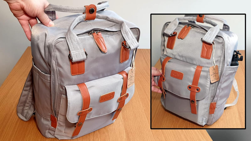 Backpack Laptop Rucksack Waterproof 100% Recycled Material Very Eco-friendly