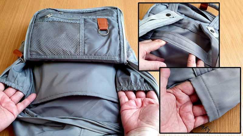 Backpack Laptop Rucksack Waterproof 100% Recycled Material Very Eco-friendly