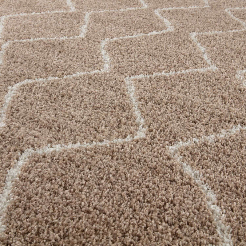 Moroccan Beige Shaggy Rug | 820