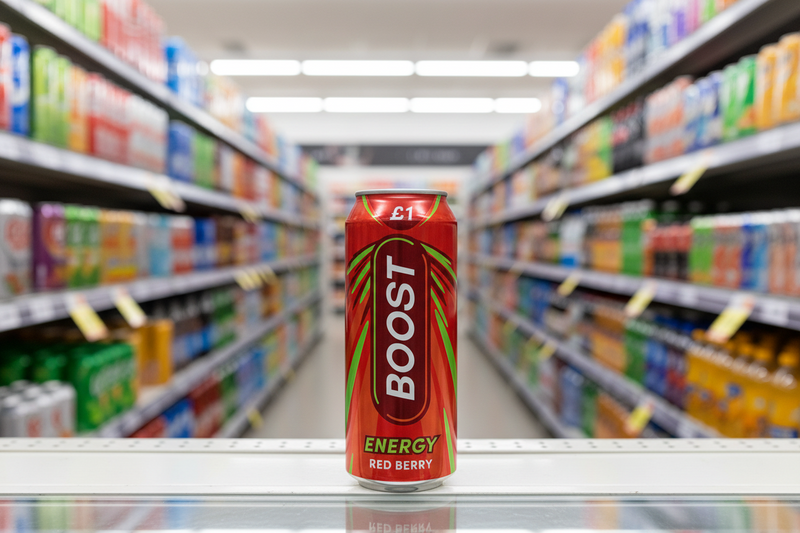 12 x Boost Energy Red Berry Can - 500ML