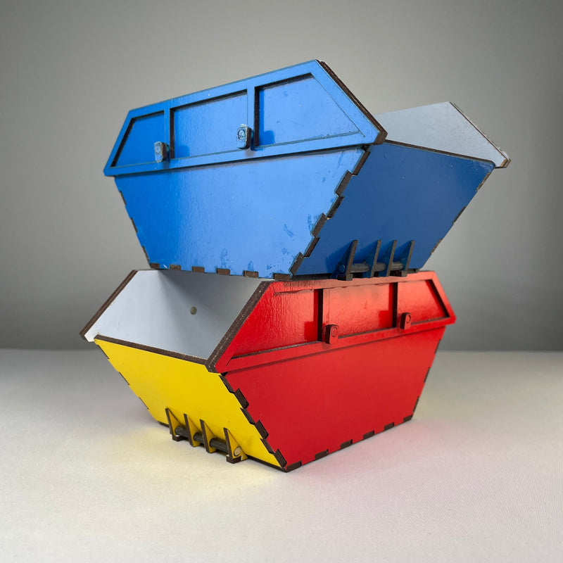 Skip Waste Container - Flatpack Model Kit