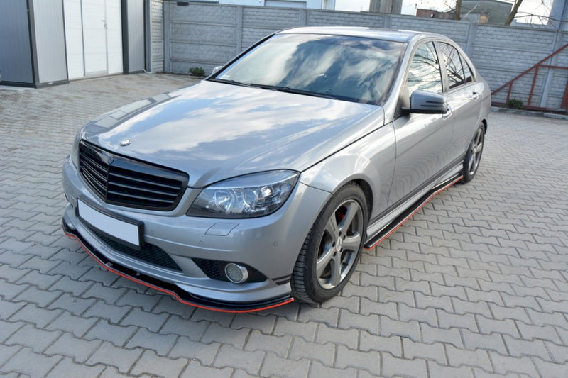 Maxton Design - SIDE SKIRTS DIFFUSERS MERCEDES C W204/S204 AMG-LINE (PREFACE)