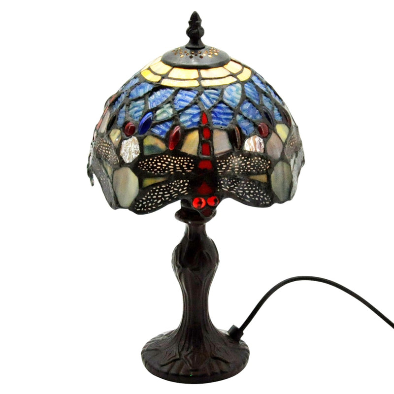 8" SHADE BLUE DRAGONFLY TIFFANY LAMP