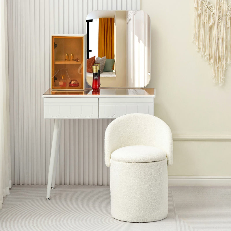 Storage Ottoman Stool | 3-in-1 Seat, Footrest & Storage Box | Rosie