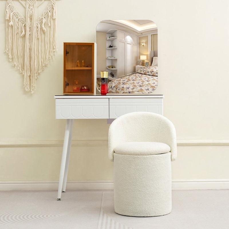 Storage Ottoman Stool | 3-in-1 Seat, Footrest & Storage Box | Rosie