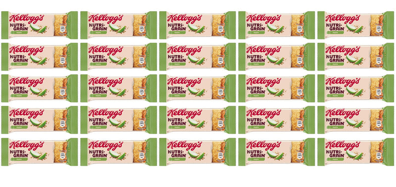 25 x Kellogg's Nutri-grain Apple Bars  - 37G