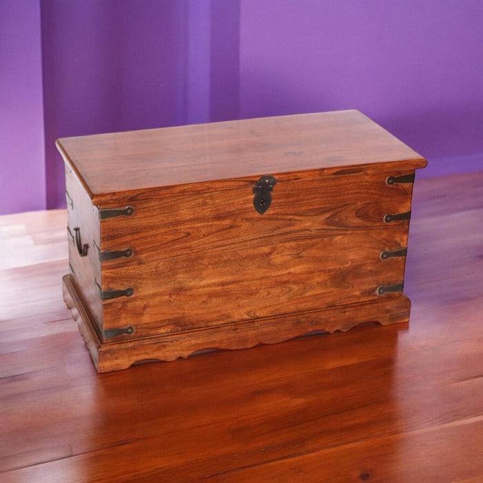 90CM WOODEN CHEST