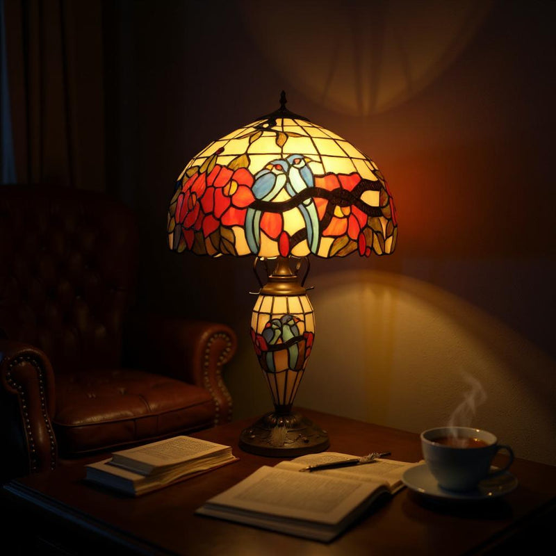 16" DOUBLE TIFFANY LAMP