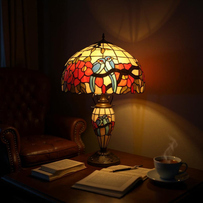 16" DOUBLE TIFFANY LAMP