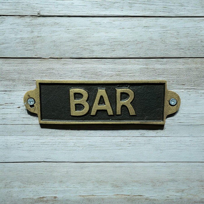 BAR - METAL SIGN