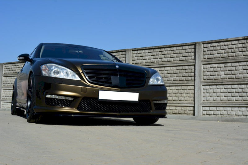 Maxton Design - FRONT SPLITTER MERCEDES S-CLASS W221 AMG