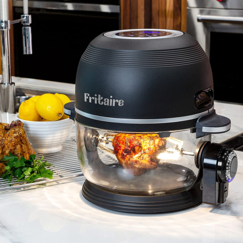 The Self-Cleaning Glass Bowl Air Fryer - CHERRY RED