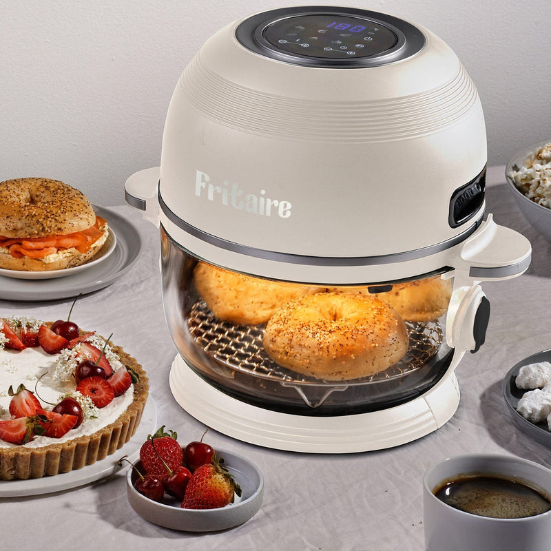 The Self-Cleaning Glass Bowl Air Fryer - CHERRY RED