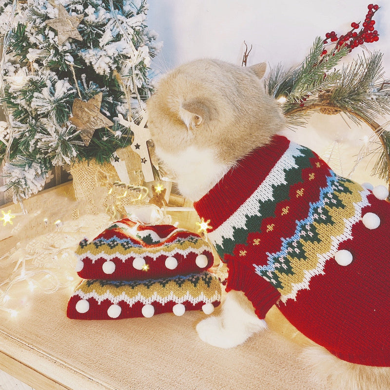 Cat Christmas Clothes Are Festive And Warm In Winter