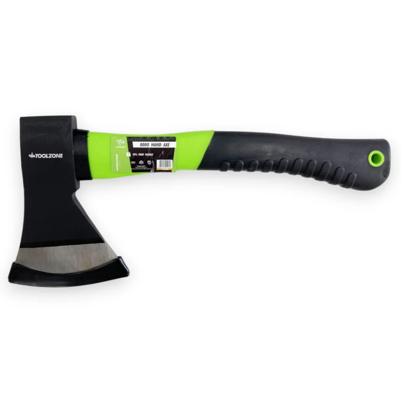 800g Hand Axe With Green Fibreglass Handle