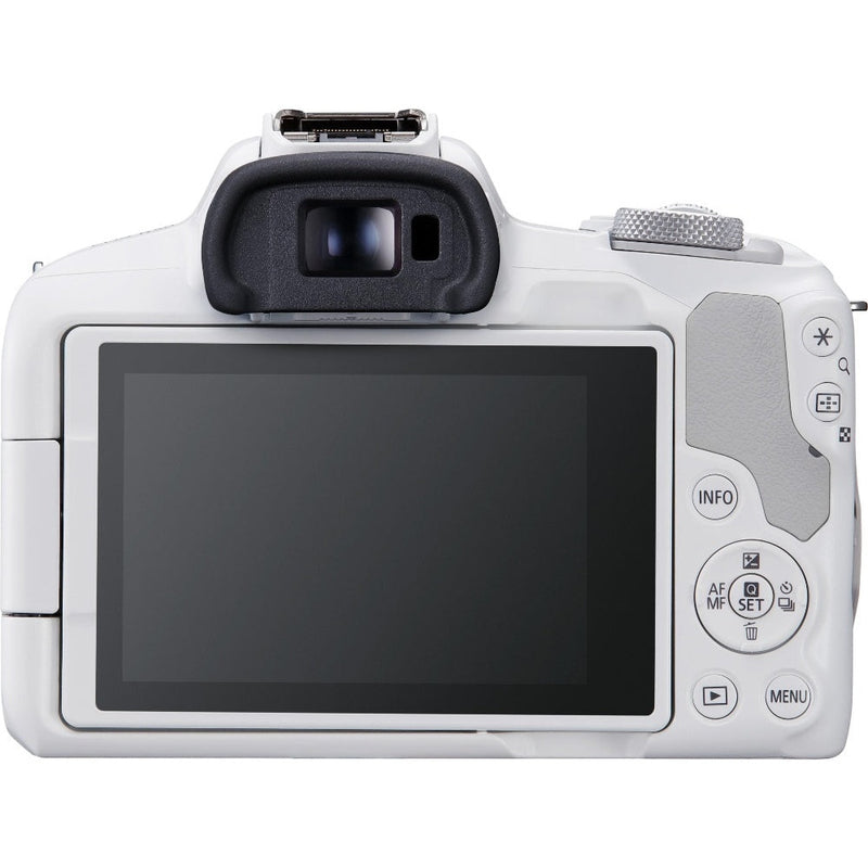 Canon EOS R50 APS-C Mirrorless Camera inc RF-S 18-45mm Lens - White