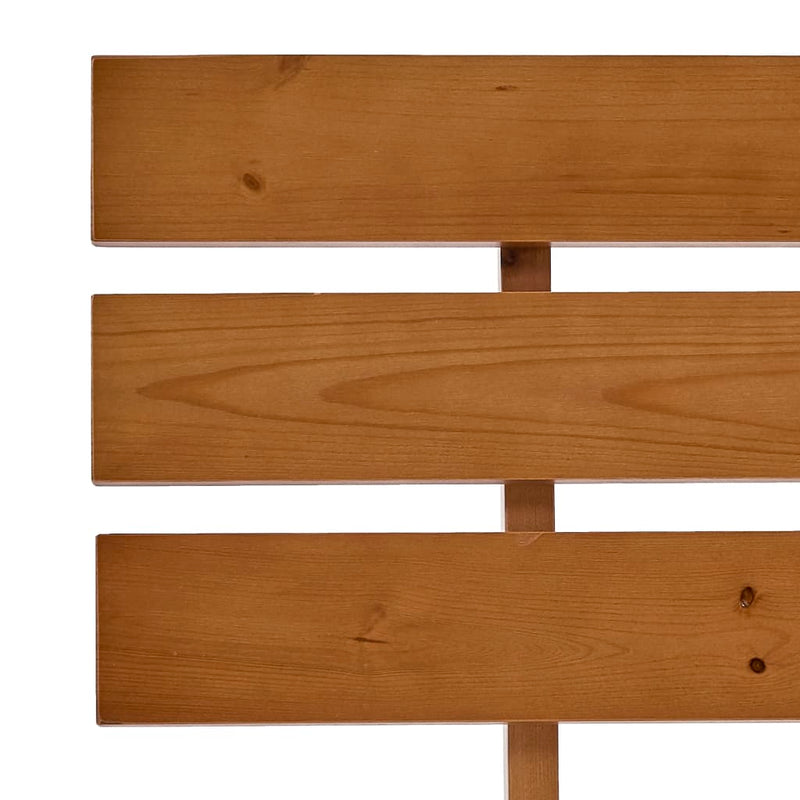 Bed Frame without Mattress Honey Brown 120x200cm Solid Wood Pine