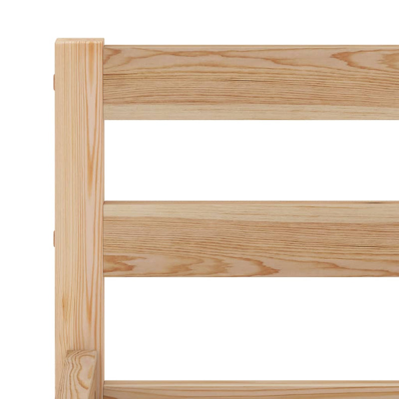 Bed Frame without Mattress Solid Pine Wood 140x200 cm