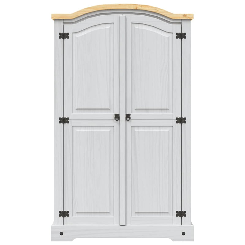 Wardrobe Mexican Pine Corona Range 2 Doors White
