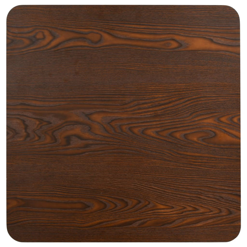 Bistro Table Dark Brown 50x50 cm MDF
