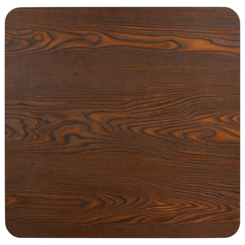 Bistro Table Dark Brown 60X60 cm MDF