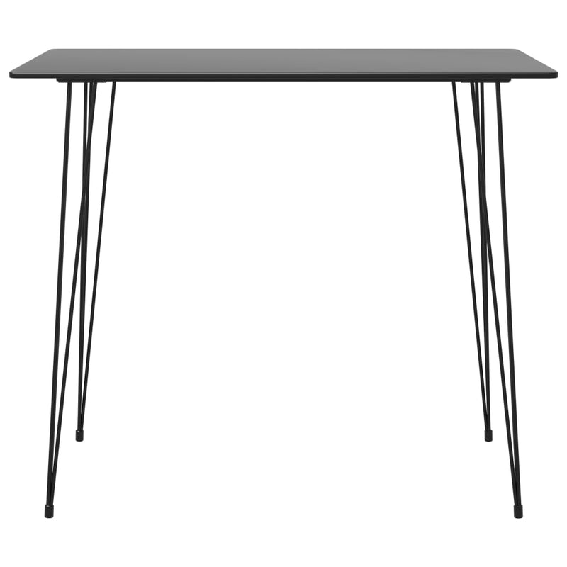 Bar Table Black 120x60x105 cm