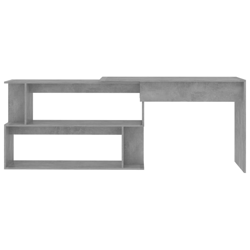 Modern Wooden Rotatable Home Office Corner Computer Desk Table With Storage