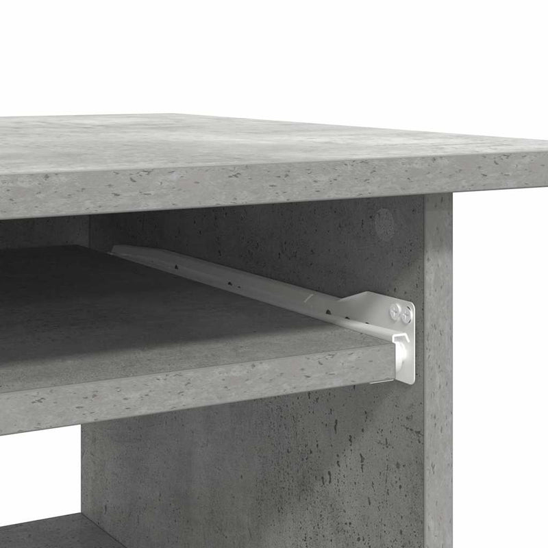 Modern Wooden Home Office Computer Desk Table With Keyboard Tray Storage