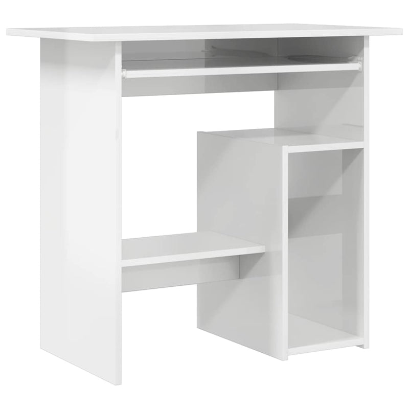 Modern Wooden Home Office Computer Desk Table With Keyboard Tray Storage