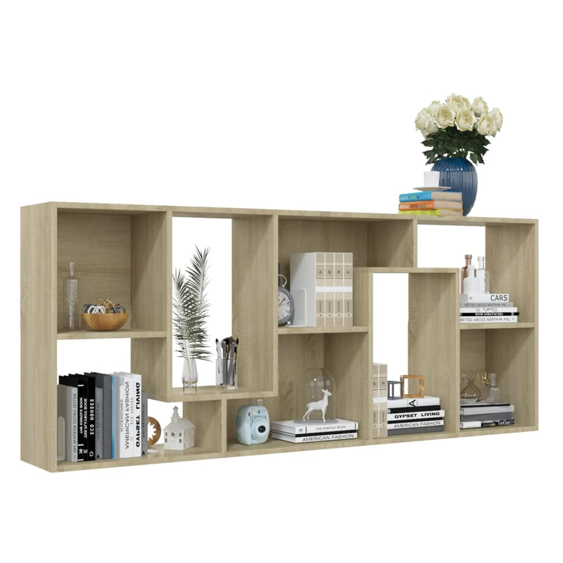 Modern Wooden Tall Open Bookcase Book Storage Cabinet Shelving Storage Display