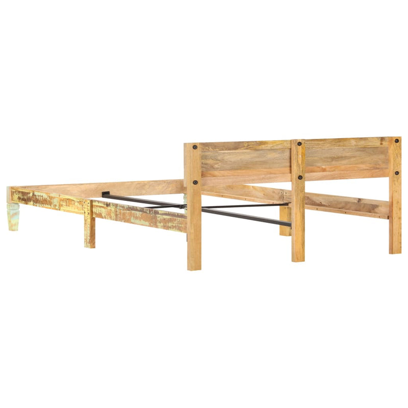 Bed Frame without Mattress Solid Reclaimed Wood 180x200cm