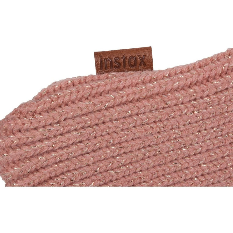 Fujifilm Instax Mini Liplay Accessory Kit inc Neck Strap & Knitted Pouch - Blush Gold