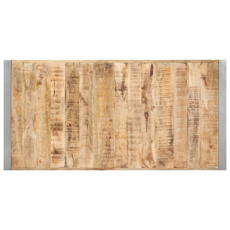 Dining Table 140x70x75 cm Solid Rough Mango Wood
