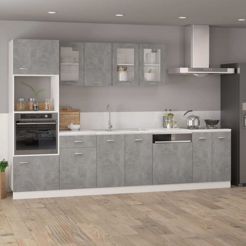 Dishwasher Panel Lyon Concrete Grey 59.5x3x67 cm Engineered Wood