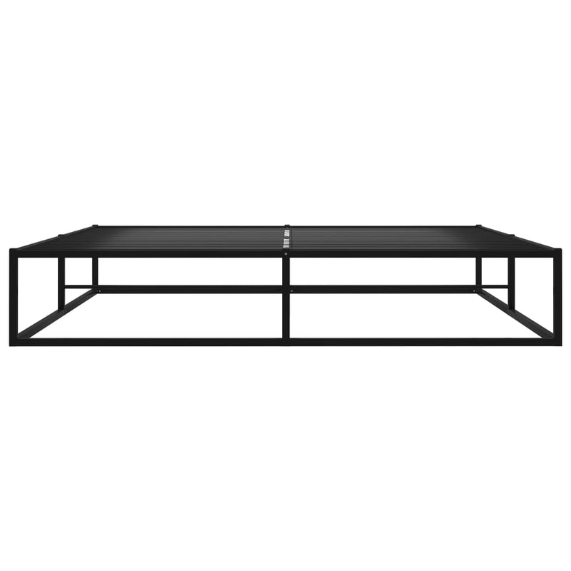 Bed Frame without Mattress Black Metal 160x200 cm