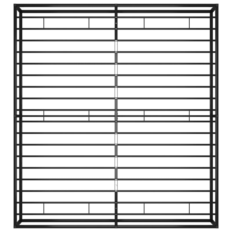 Bed Frame without Mattress Black Metal 160x200 cm