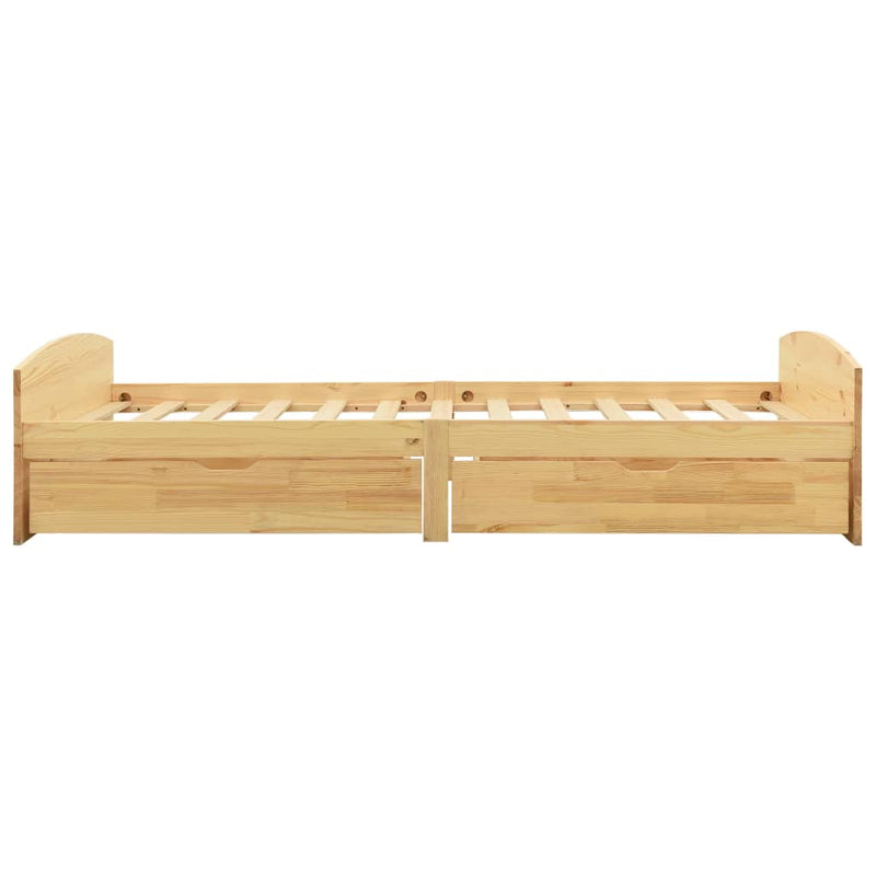 Bed Frame with 2 Drawers without Mattress 90x200 cm
