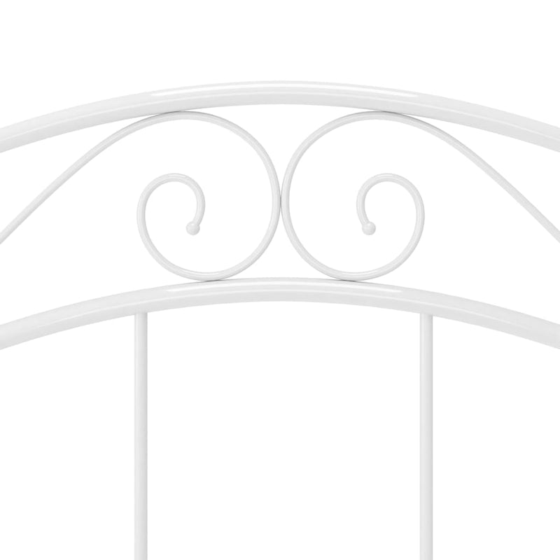 Bed Frame without Mattress White Metal 100x200 cm