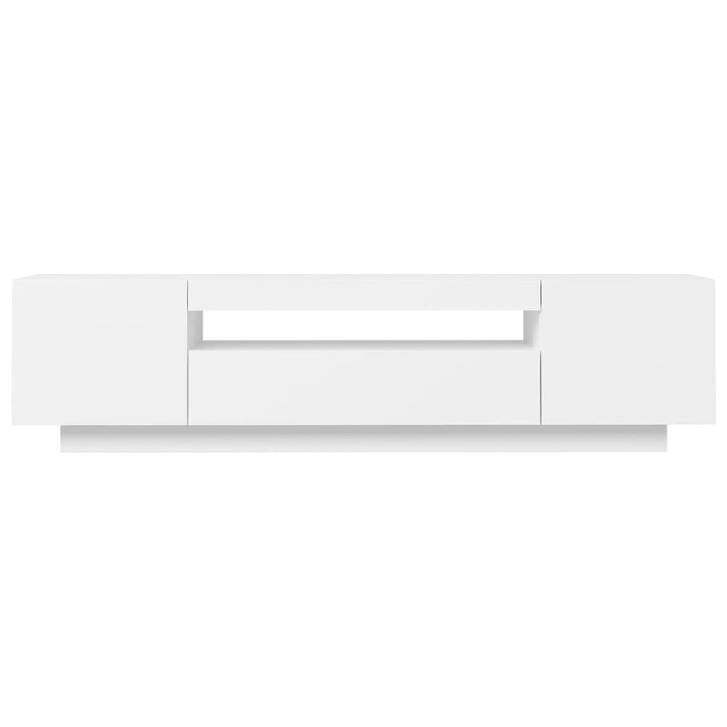 Modern Wooden 63 Inch TV Tele Stand Unit Cabinet With LED Lights & Storage