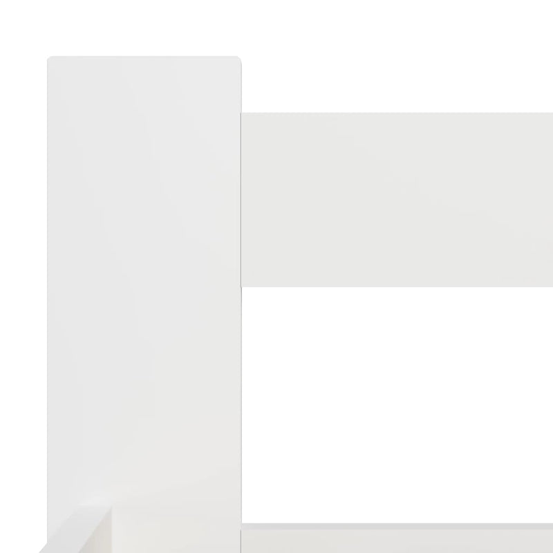 Bed Frame without Mattress White Solid Pine Wood 120x200 cm