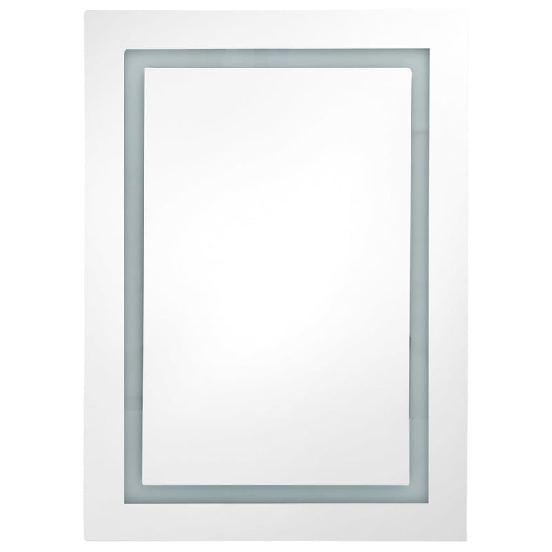 LED Bathroom Mirror Cabinet Grey 50x13x70 cm