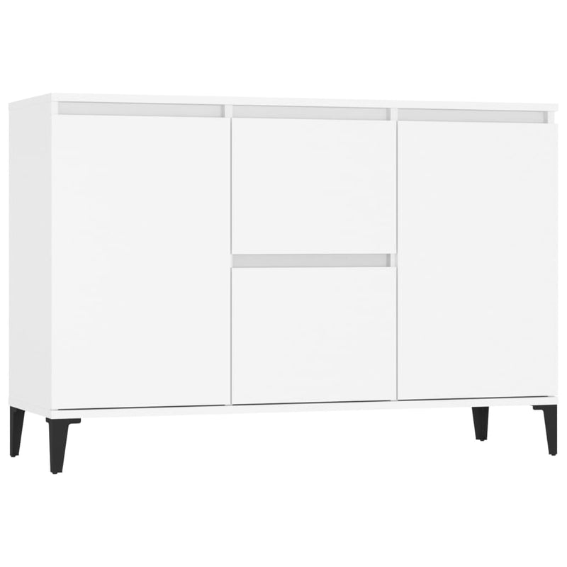 Sideboard White 102x35x70 cm Engineered Wood