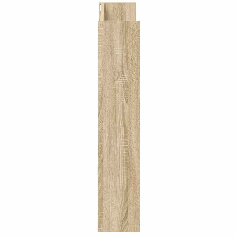 Wall Shoe Cabinet Sonoma Oak 80x18x90 cm Engineered Wood