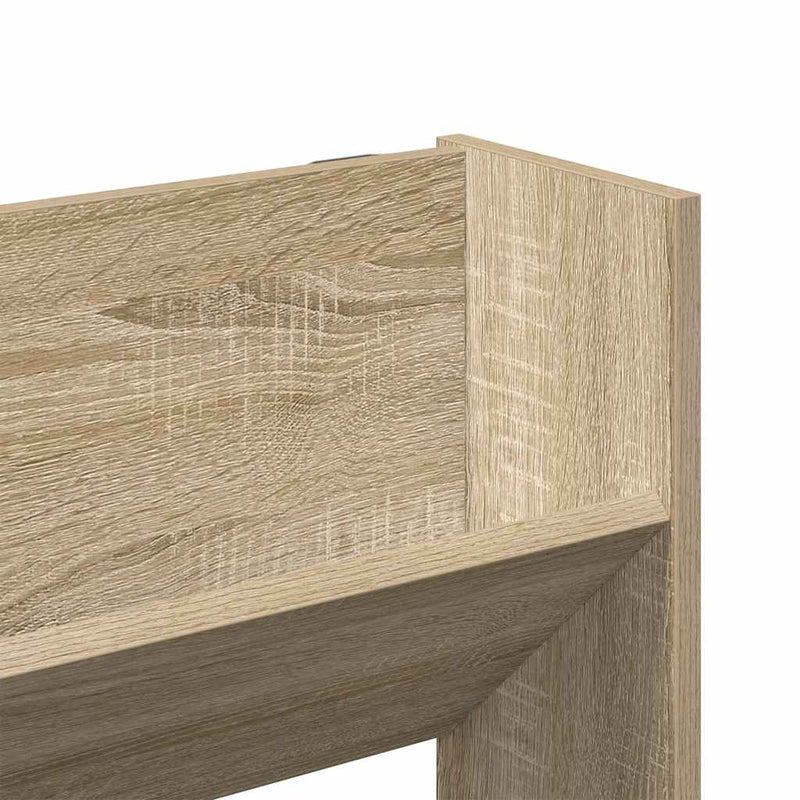 Wall Shoe Cabinet Sonoma Oak 80x18x90 cm Engineered Wood