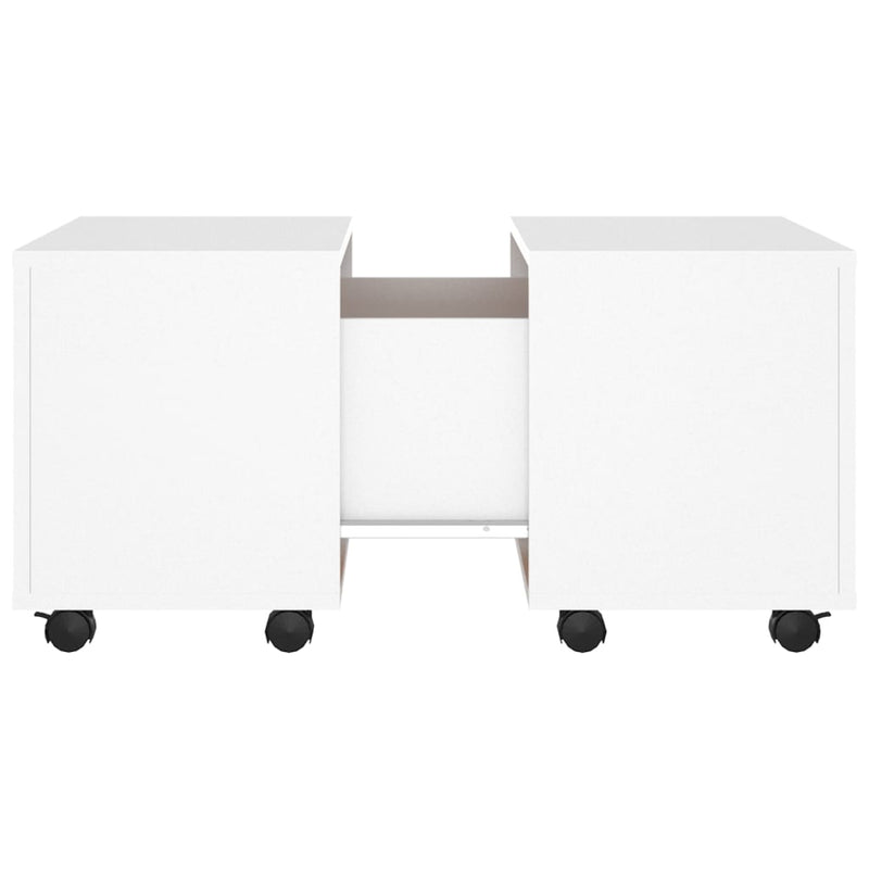 Coffee Table White 60x60x38 cm Engineered Wood